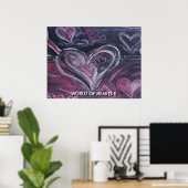 POSTER MONDE DE CŒURS II (Bureau à domicile)