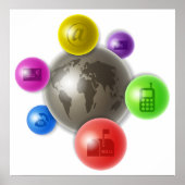 Poster Monde de la communication (Devant)