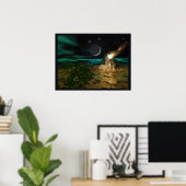 Poster Monde de la planète volcan (Bureau à domicile)