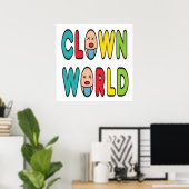 Poster Monde des clowns (Bureau à domicile)