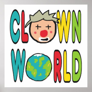 Poster Monde des clowns