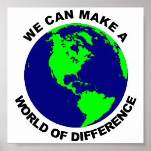 Poster Monde des différences