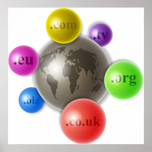 Poster Monde des domaines (Devant)