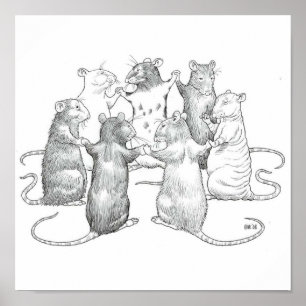 Poster Monde des rats
