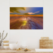 Poster MONDE D'HYPERION, CIEL DE PAYSAGE ALIEN, NUAGES Sc (Cuisine)