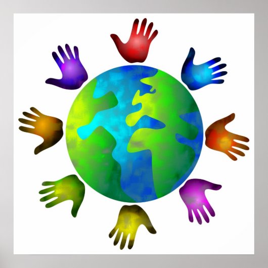 Poster Monde diversifié (Devant)