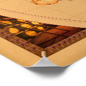 Poster Monde du vin Carte de l'affiche Imprimer (Coin)