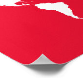 Poster Monde élégant en géranium (Coin)