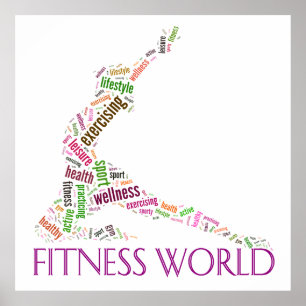 Poster Monde fitness