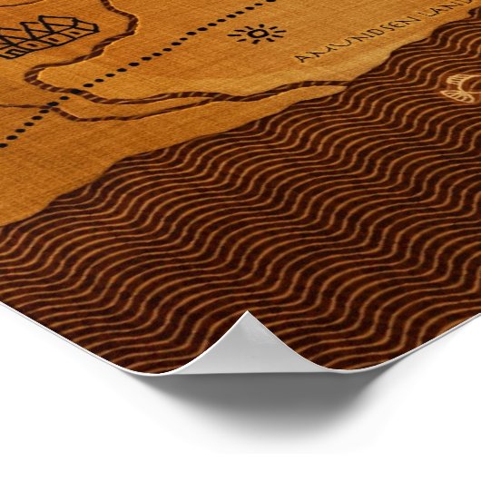 Poster Monde inversé (Coin)