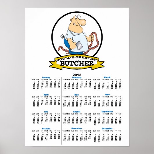 POSTER MONDE LE PLUS GRAND BUTCHER HOMMES CARTOON (Devant)