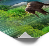 Poster Monde Océans & Rivières, Lacs & Activités sportive (Coin)