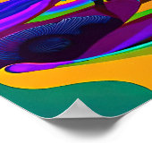 Poster Monde psychédélique (Coin)