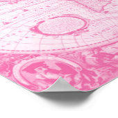 Poster Monde rose antique (Coin)