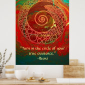 Poster Mondes de Wonder-Rumi et d'art poétique (Cuisine)