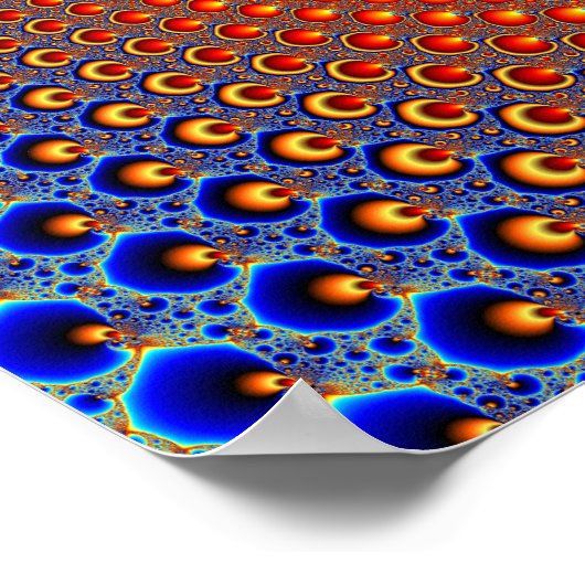 Poster Mondes en collision - Fractal (Coin)