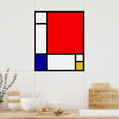 Poster Mondrian 1 (Cuisine)