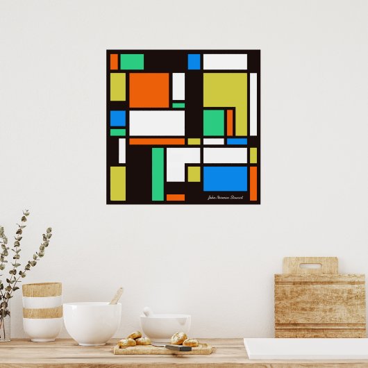 Poster Mondrian 1 (Cuisine)