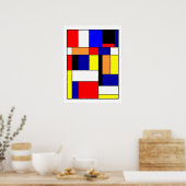 Poster Mondrian #1 (Cuisine)