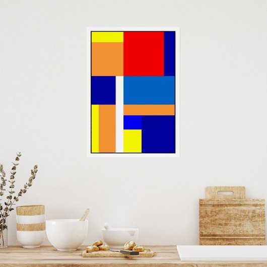 Poster Mondrian #10 (Cuisine)