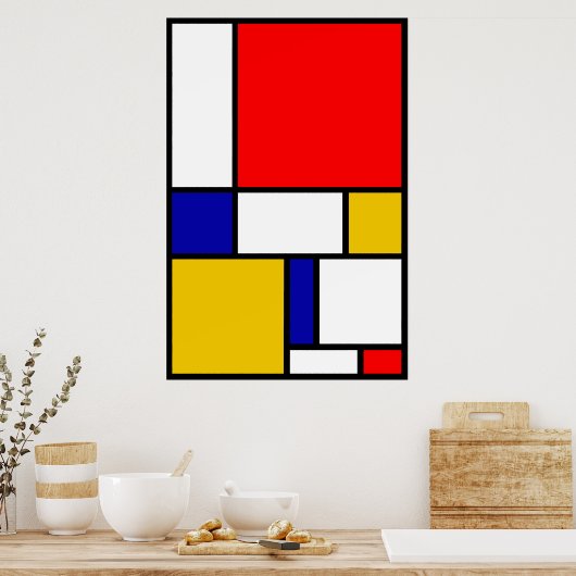Poster Mondrian 2 (Cuisine)