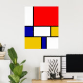 Poster Mondrian 2 (Bureau à domicile)