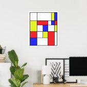 Poster Mondrian #23 (Bureau à domicile)