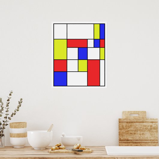 Poster Mondrian #23 (Cuisine)
