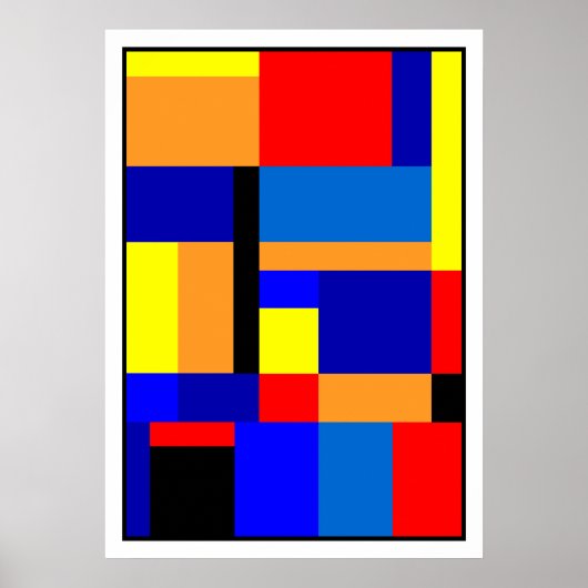 Poster Mondrian #2-1 (Devant)