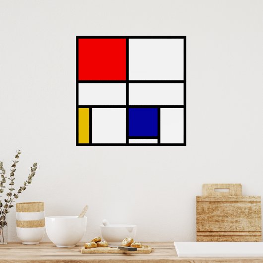 Poster Mondrian 3 (Cuisine)
