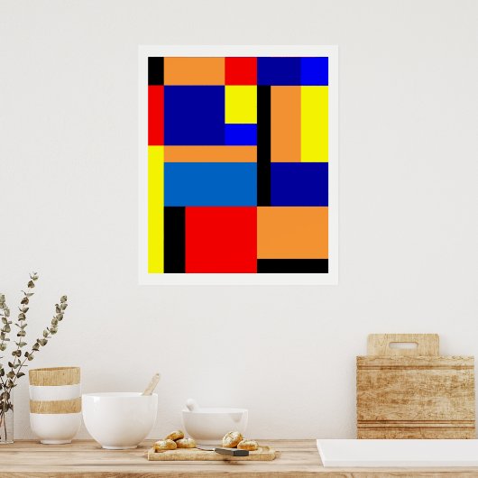 Poster Mondrian #35 (Cuisine)