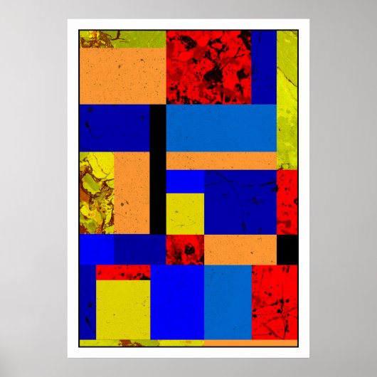 Poster Mondrian #3-1 (Devant)