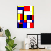 Poster Mondrian #42 (Bureau à domicile)