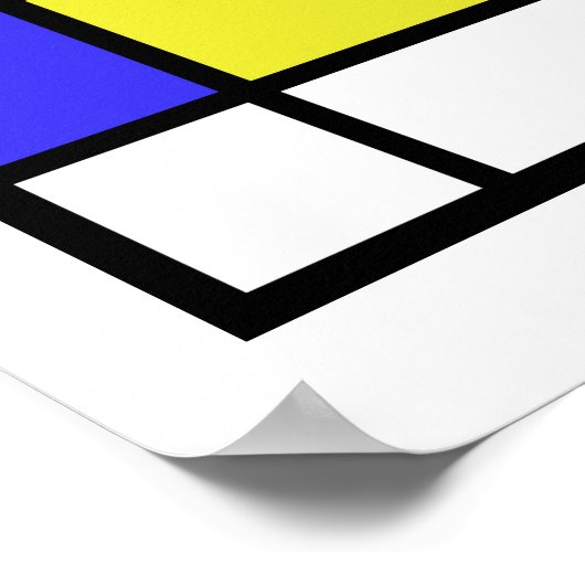 Poster Mondrian #58 (Coin)