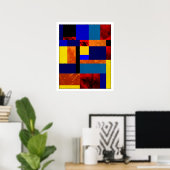 Poster Mondrian #7-1 (Bureau à domicile)