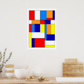 Poster Mondrian #8 (Cuisine)