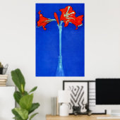 Poster MONDRIAN Amaryllis Lilly Piet Mondrian (Bureau à domicile)