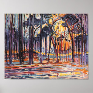Poster Mondrian - Bois Près D'Oele,