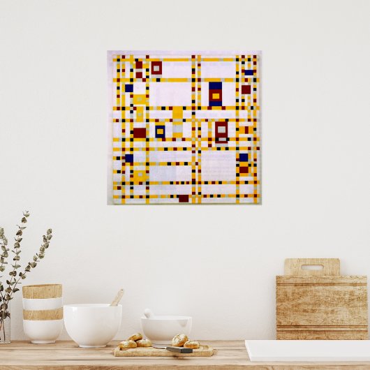 Poster Mondrian - Broadway Boogie Woogie (Cuisine)