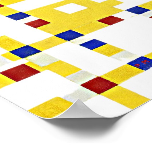 Poster Mondrian - Broadway Boogie Woogie (Coin)