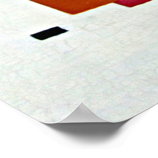 Poster Mondrian - Composition en couleur A (Coin)