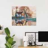 Poster Mondrian, Ferme près de Duivendrecht, (Bureau à domicile)