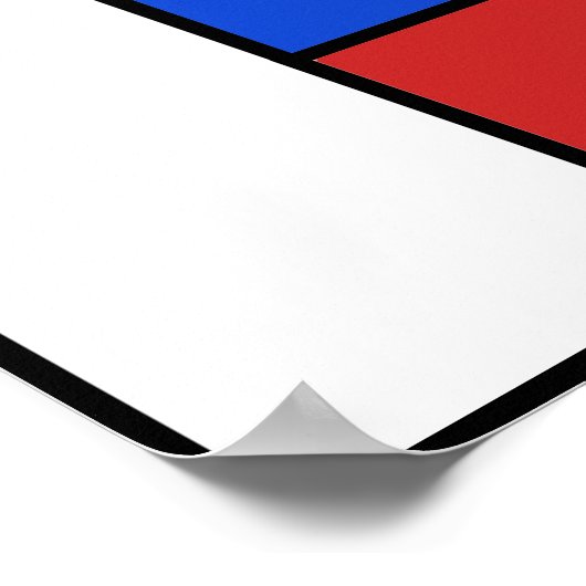 Poster Mondrian Lines 24" x 24" (Matte) (Coin)