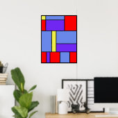 Poster Mondrian n° 482 (Bureau à domicile)