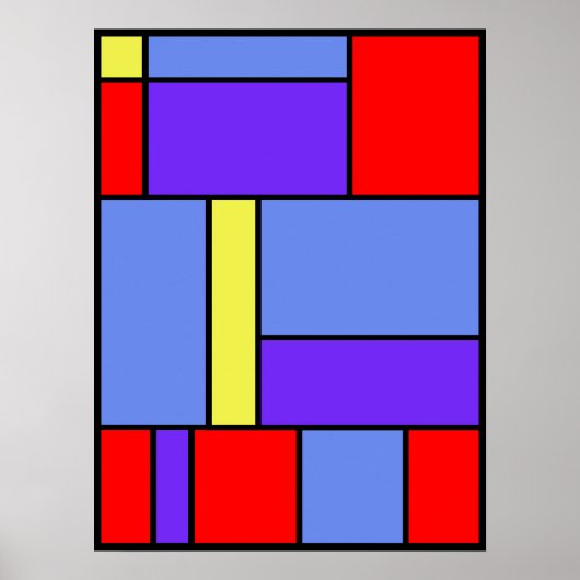 Poster Mondrian n° 482 (Devant)