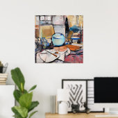 Poster Mondrian - Nature morte avec pot de gingembre 1, (Bureau à domicile)