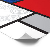Poster Mondrian Retro Circles Minimalist De Stijl Mod Art (Coin)