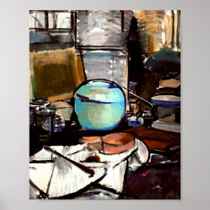 Poster Mondrian - Vie morte avec Gingerpot