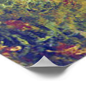 Poster Monet - Allée près de Pourville, célèbre peinture (Coin)