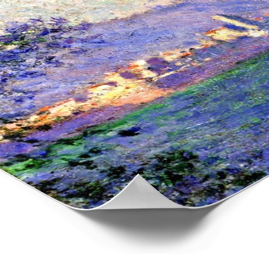 Poster Monet - Antibes Vue depuis les jardins de Salis, (Coin)